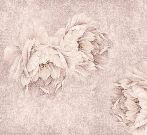 пионы, ажурные, с узором, крупные цветы, бежево - розовые