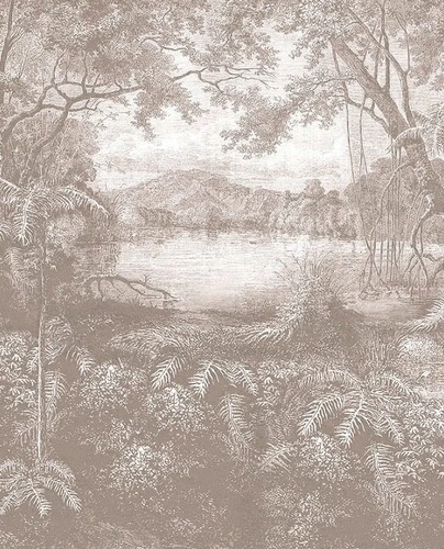 графика, гравюра, серо-коричневые,  графические, лес, парк, 3д