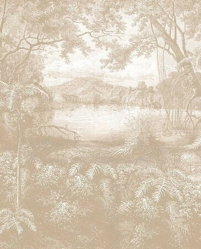 светло коричневые, пейзаж, 3д, лес