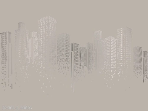 графика, небоскребы, на бежевом, бежевые