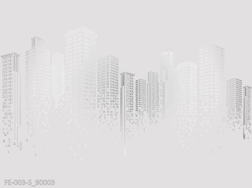 графика, город, на светло бежевом фоне