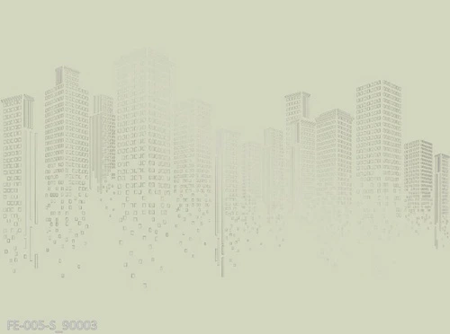 графика, мегаполис, серо-желтые