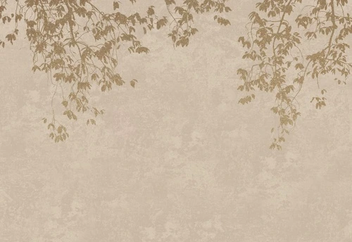 бежевые, ветки, на штукатурке