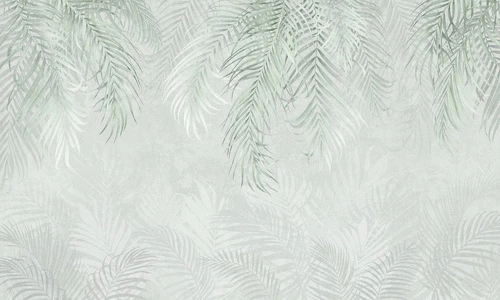 современные, листья, тропики, зеленые