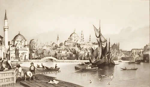 улочки, города, графические, древние