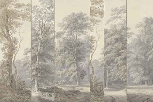 пейзаж, графика, деревья, лес, новинки