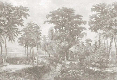 пейзаж, бежевые, новинки, с рекой, лес, с деревьями, расширяющие пространство