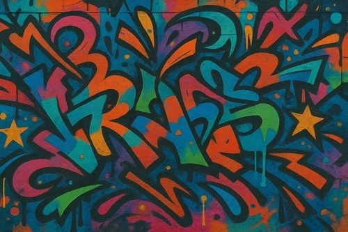 граффити, уличные, урбанистические, цветные, абстрактные, современные, аэрозольные, кирпичная стена, текстура стены, настенные