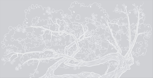 дерево, графика, серые