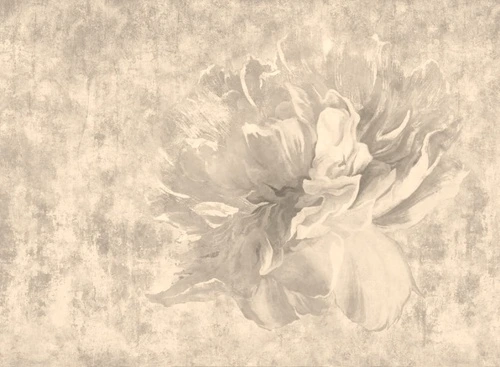 цветок на штукатурке, персиковые, лофт