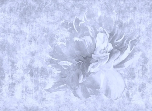 цветы на штукатурке, серо-сиреневые, лофт, серые