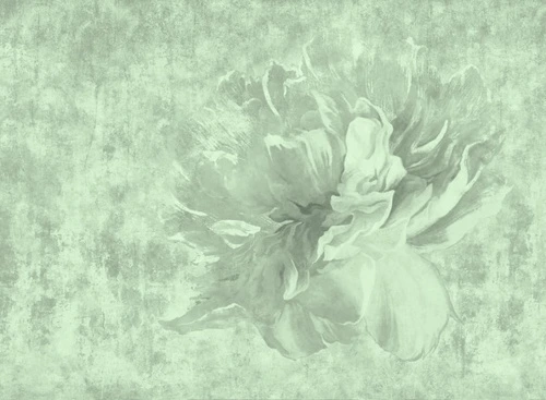 цветы, светло салатовые, лофт, под штукатурку