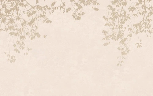 современные, ветки, веточки, персиковые, розовые, золотые листья