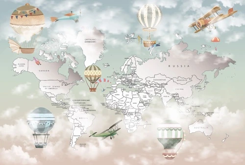 карты, карта мира на стену, в детскую комнату, карта мира на английском языке