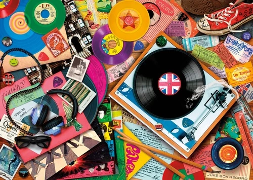 в детскую комнату, пластинки, виниловые пластинки, обои детские