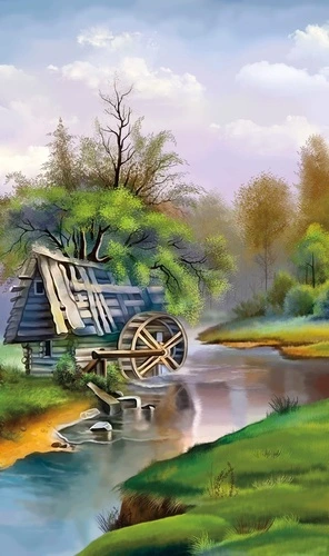 в детскую комнату, мельница