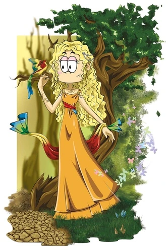 аниме, девочка с попугаем, дева, знаки зодиака