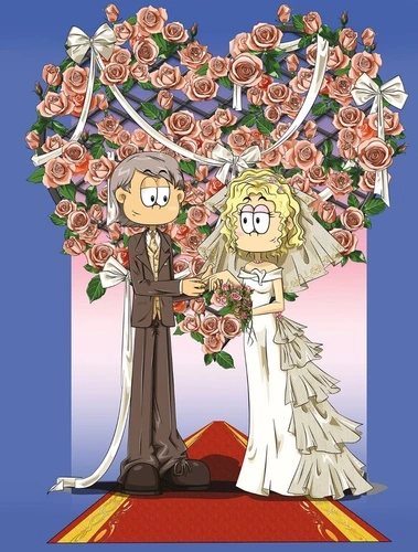 аниме, свадьба, в детскую комнату, любовь