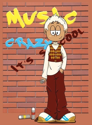 аниме, мальчик, музыка, в детскую комнату, граффити