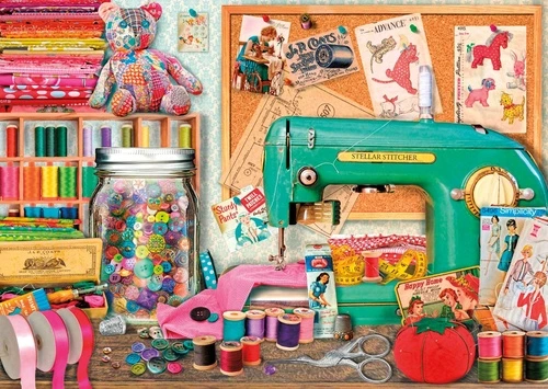 уголок швеи, швейная машинка, в детскую комнату, яркие