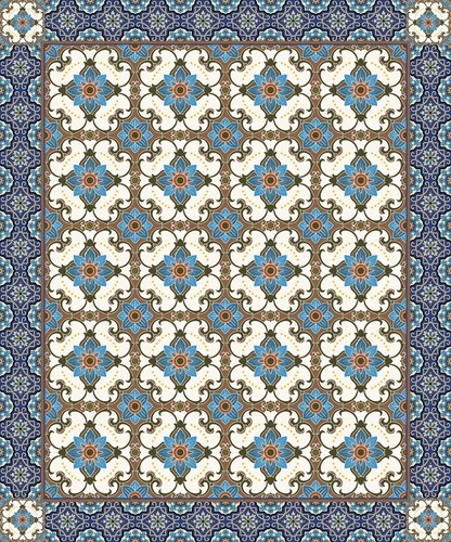 ковёр, восточные, геометрические, симметричные, орнамент, классические, традиционные, бирюзовые, белые, цветочные, узорные, исламские