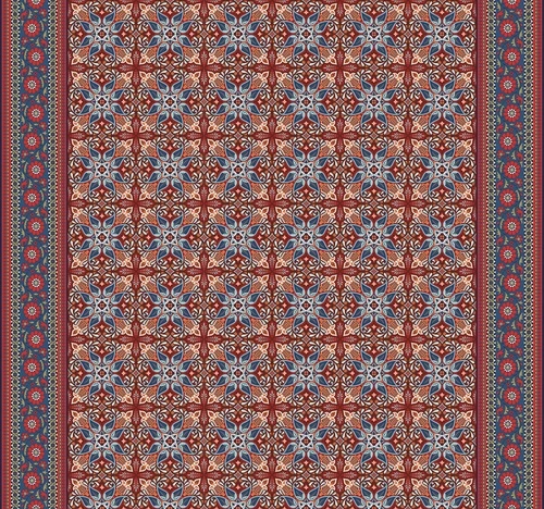 восточные, орнаментальные, яркие, красно-синие, узорчатые, традиционные, ковровые, симметричные