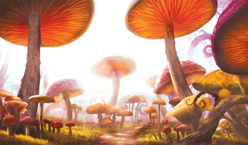 детские, в детскую комнату, грибы, волшебные, сказочные