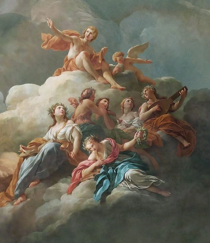 классика, картины, Версаль, фигуры, женские фигуры, люди