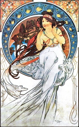 люди, картины, девушка, обои люди, белые, синие, восточные