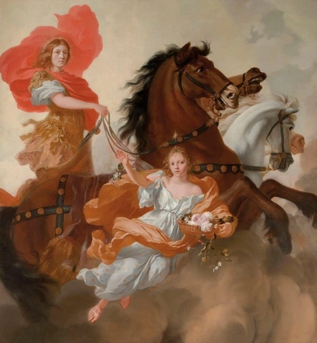 люди, картины, классика, живопись, девушка, лошади, девушки, яркие