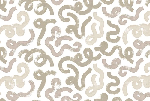 светлый фон, узоры, абстрактные элементы, бежевые, изгибы, мазки, хаотичный рисунок, розовые, петли