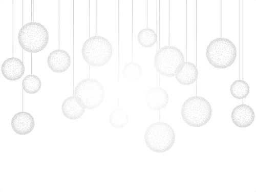 графика, серые, линии, шары, нити, вертикальные линии