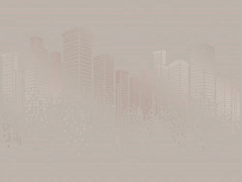 графика, линии, медные обои, медный цвет обоев, город, мегаполис