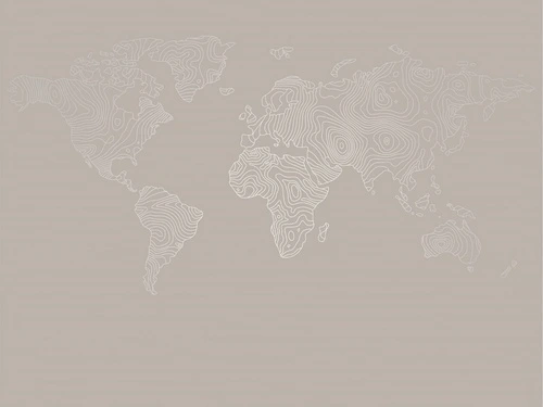 графика, линии, обои с серебром, обои с серебром для стен, обои светлые с серебром, карта мира, карта, бежевые, бежевая, серая