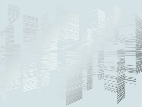 графика, линии, с серебром, голубая, город, сити, серебряная