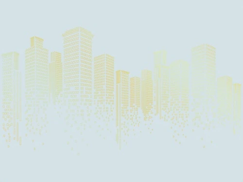 графика, линии, золотые линии, обои с золотыми линиями, обои с золотом, с золотым рисунком, город, мегаполис, голубая