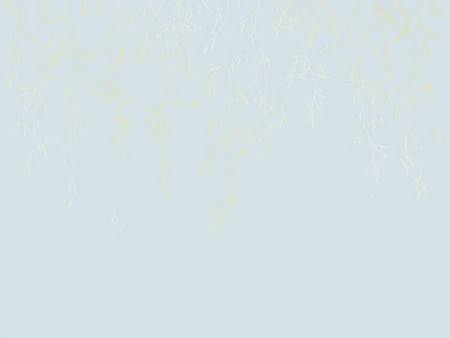 графика, линии, золотые линии, золотые листья, обои с золотыми линиями, обои с золотом, с золотым рисунком, голубая, ветки, листья