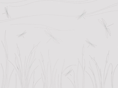 графика, линии, светлая, серая, с серебром, стрекозы, обои светлые с серебром, трава, стрекоза