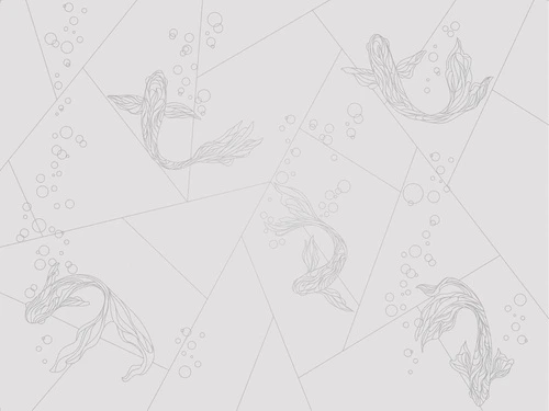 графика, линии, светлая, серая, с серебром, обои светлые с серебром, рыбы