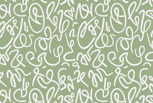 художественные, зелёные, каллиграфия, белые линии, абстракция