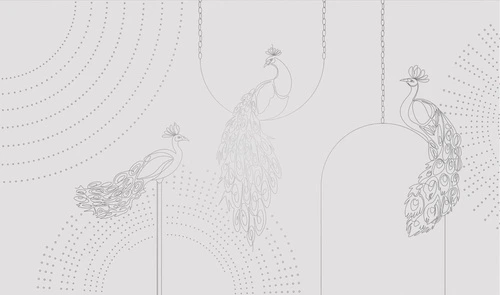 графика, линии, светлая, серая, с серебром, обои светлые с серебром, павлин