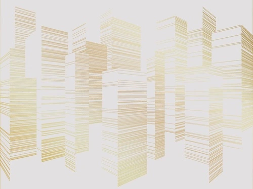 графика, золотые линии, светлая, серая, обои с золотыми линиями, с золотым рисунком, город сити