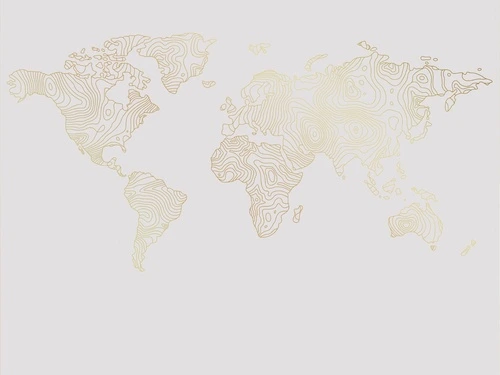 графика, золотые линии, светлая, серая, обои с золотыми линиями, с золотым рисунком, карта мира, карта