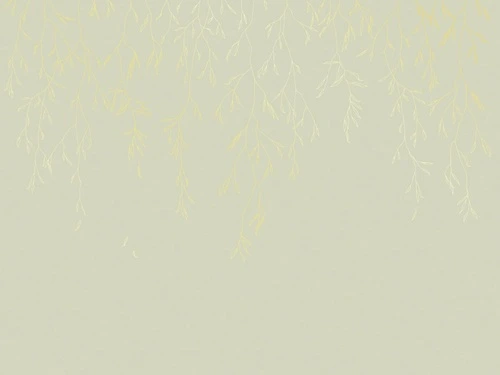 графика, золотые линии, обои с золотыми линиями, обои с золотым рисунком, зеленая, золотые листья, ветки, листья