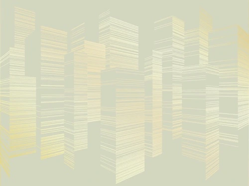 графика, золотые линии, обои с золотыми линиями, обои с золотым рисунком, зеленая, город, сити