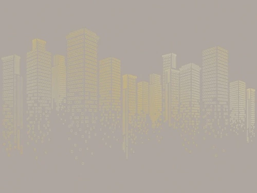 графика, золотые линии, бежевые, коричневые, обои графикой, обои с золотым рисунком, обои для стен с золотом, обои с золотыми линиями, город, мегаполис