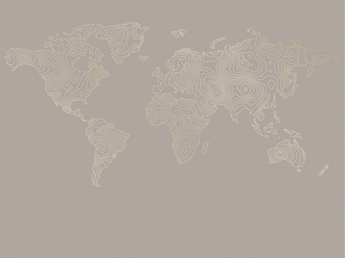 графика, карта мира, карта, золотык линии, бежевые, коричневые, обои графикой