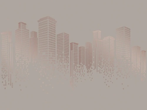 графика, линии, медные обои, медный цвет обои, бежевые, коричневые, город, мегаполис