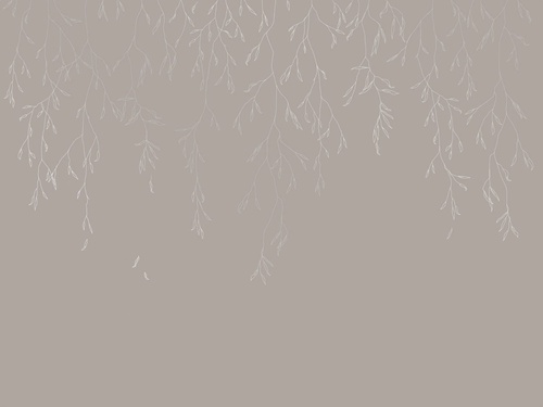 графика, линии, с серебром, обои с серебром, обои с серебром для стен, бежевые, коричневые, ветки, листья