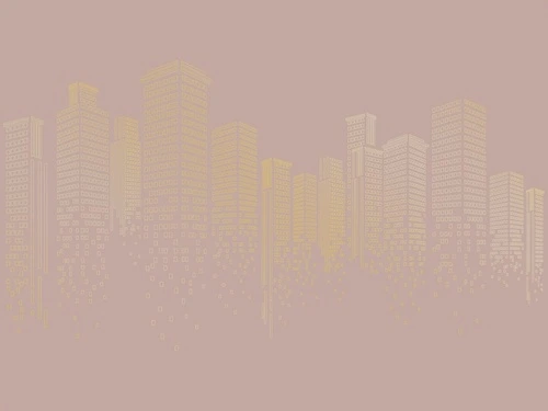 графика, золотые линии, обои с золотыми линиями, обои с золотым рисунком, бесшовные, розовая, город, мегаполис